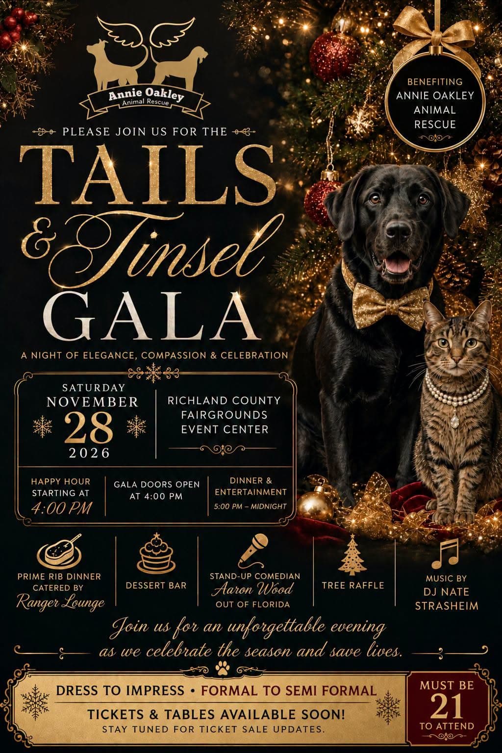 Tails & Tinsel Gala — November 28, 2026